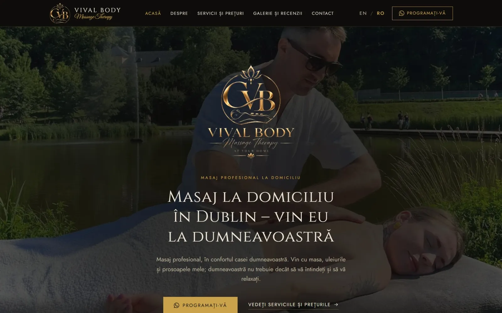 Vival Body website